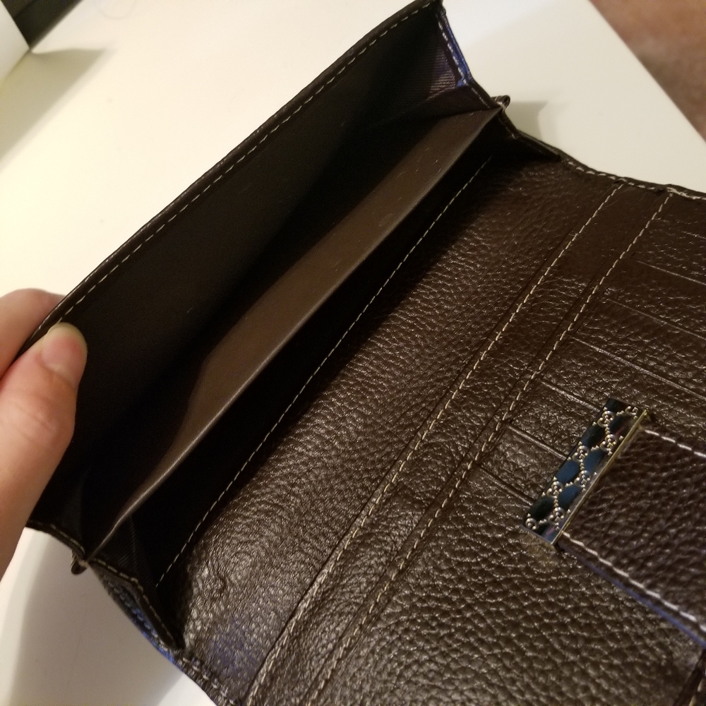 🚫*SOLD*Gucci GG leather/canvas continental wallet - Picture 4 of 9